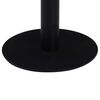 vidaXL Bistro Table Dark Brown, Black MDF, Steel Small Durable