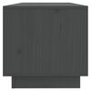 vidaXL TV Cabinet Grey Solid Pine Wood Medium TV Cabinet Rectangular