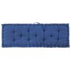 vidaXL Pallet Cushion Light Blue Cotton 47.2x15.7x2.8 in