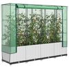 vidaXL Raised Bed White Polypropylene 63.0 x 15.7 x 54.3 in