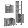 vidaXL Bathroom Furniture Set Grey sonoma