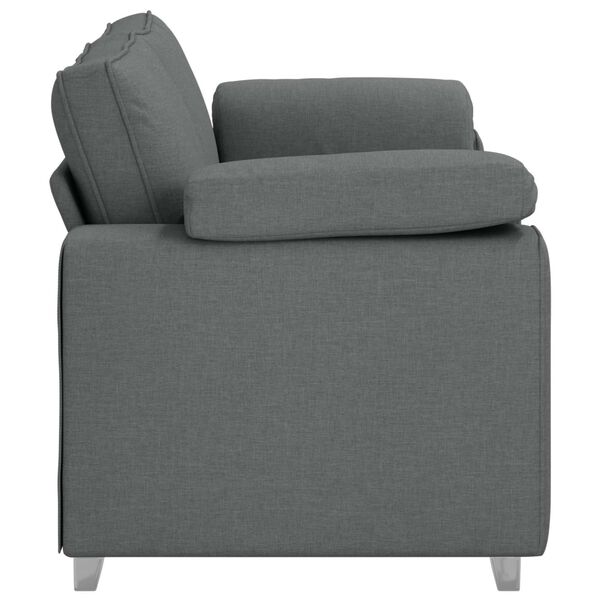 vidaXL Sofa Dark Grey 70.87 x 30.31 x 32.28 in Fabric