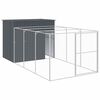 vidaXL Dog House Anthracite Galvanized Steel Tough Dog House