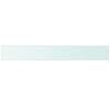 vidaXL Glass Panel Clear Tempered Glass 43.3 x 5.9 in