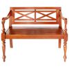 vidaXL Bench Dark Brown Solid mahogany wood Standard Durable