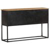 vidaXL Sideboard Natural wood with grey iron base Solid Acacia wood, Iron