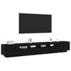 vidaXL TV Cabinet Set 3 pcs Black 102.36 x 13.78 x 15.75 in