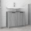 vidaXL Bathroom Cabinet Grey Sonoma Engineered wood Medium