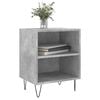 vidaXL Bedside Cabinet Set of 2 Concrete Grey Engineered Wood, Iron