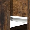 vidaXL Console Table Smoked Oak Engineered Wood Medium Console Table