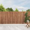 vidaXL Bark Fence Brown 400 x 125cm Bark
