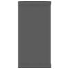 vidaXL Wall Shelf Set of 6 Gray Engineered wood Large Wall Shelf