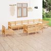 vidaXL 9 Piece Patio Lounge Set Solid Pinewood