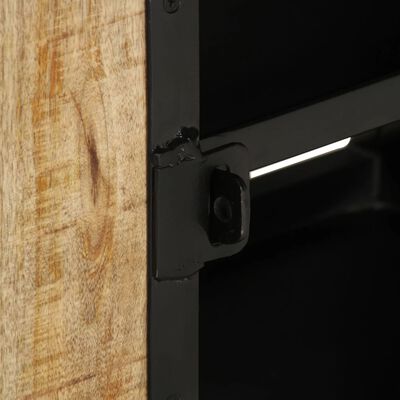 vidaXL TV Cabinet 43.3"x11.8"x17.7" Rough Mango Wood