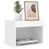 vidaXL Bedside Cabinet Set of 2 White Engineered wood Compact