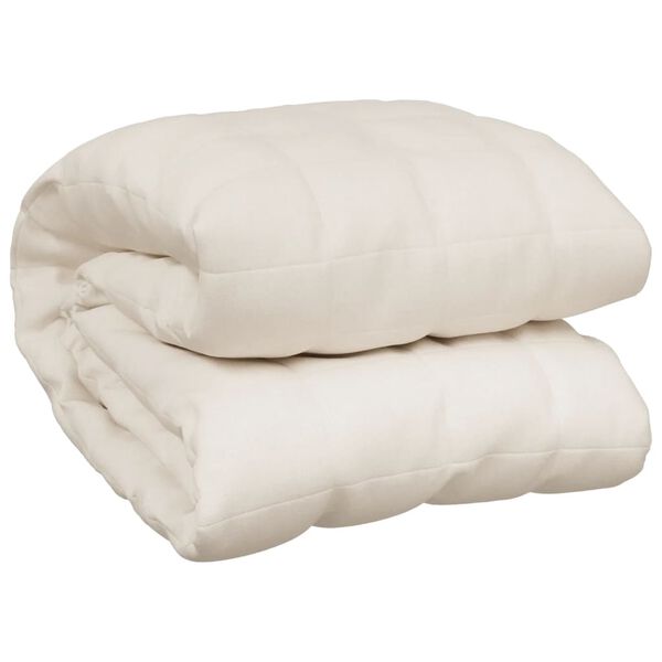 vidaXL Weighted Blanket Light cream