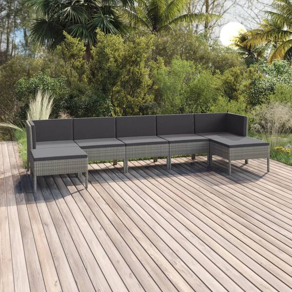 vidaXL Garden Lounge Set Grey