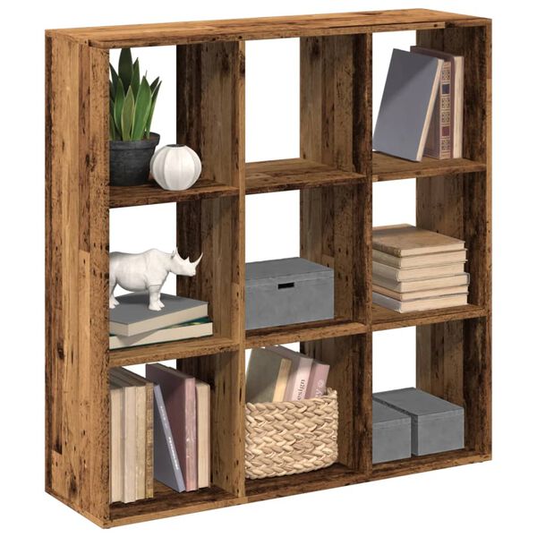 vidaXL Room Divider Bookcase Old Wood Engineered Wood Medium