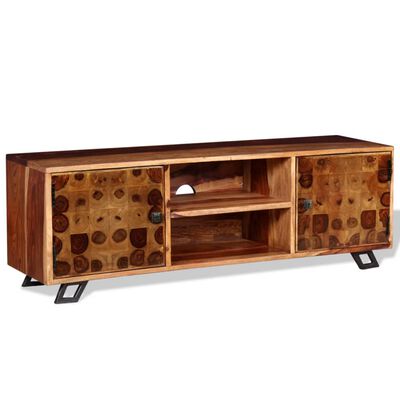 vidaXL TV Cabinet Solid Sheesham Wood 47.2"x11.8"x15.7"