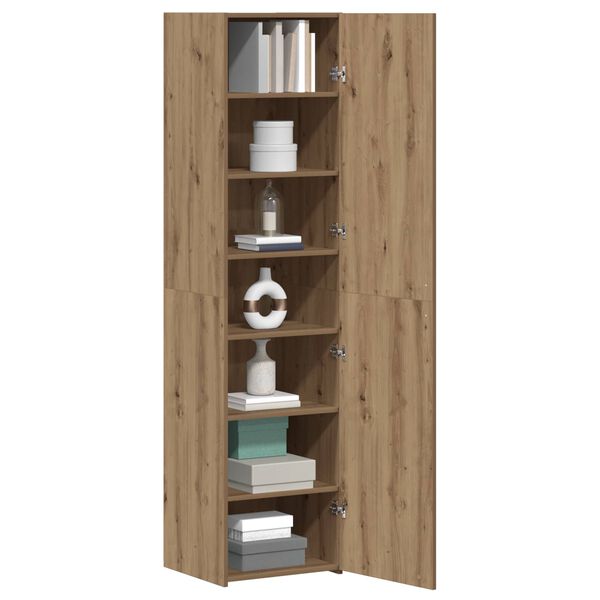 vidaXL Highboard artisan oak 45 x 42.5 x 185 cm Engineered wood