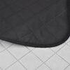 vidaXL Bedspread Black and White Microfiber with PP cotton filling