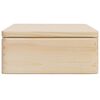 vidaXL Wooden Box Natural pine Solid pine wood 15.7x11.8x5.1 in