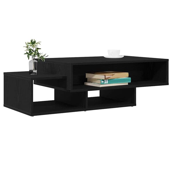 vidaXL Coffee Table Black Oak 41.3x21.7x12.6" Engineered Wood