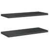 vidaXL Wall Shelf Black Stainless Steel with black coating