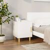 vidaXL Bedside Cabinet Set of 2 White Engineered wood Medium