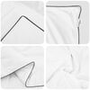 vidaXL Winter Duvet with Pillow 3 pcs White Down Feather