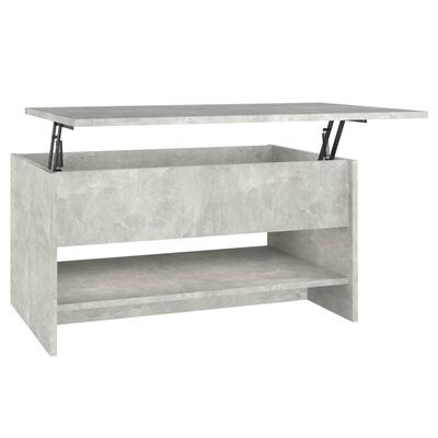 vidaXL Coffee Table Concrete Gray 31.5"x19.7"x15.7" Engineered Wood