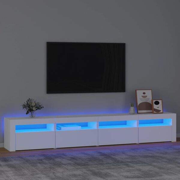 vidaXL TV Cabinet White Engineered Wood Large TV Cabinet Rectangular