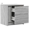 vidaXL Bedside Cabinet Set of 2 Grey Sonoma Engineered wood Medium