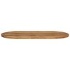 vidaXL Table Top Oak Solid mango wood Medium Sturdy Table Top Oval