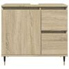 vidaXL Bathroom Sink Cabinet Sonoma oak Engineered wood