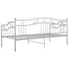 vidaXL Sofa Bed Frame Grey Powder-coated metal