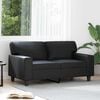 vidaXL 2-seater Sofa Black Faux leather 2-Seater Durable 2-Seater Sofa