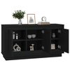 vidaXL Sideboard Black Engineered wood Standard Sideboard Rectangular