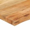 vidaXL Table Top 23.6"x23.6"x1.5" Live Edge Solid Wood Mango