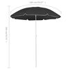 vidaXL Garden Parasol Anthracite Polyester, Steel 71 in Foldable