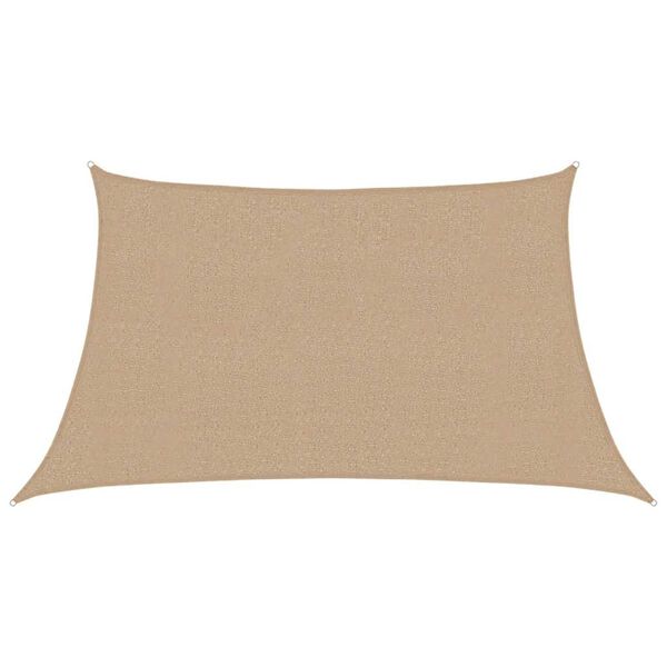 vidaXL Sunshade Sail 1.75 oz/ft² Taupe 3/4x6.6' HDPE