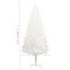 vidaXL Christmas Tree White PE (Polyethylene), steel, plastic Large