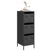 vidaXL Highboard Black Cold-rolled steel Highboard Rectangular Modern