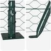 vidaXL Fence Post Green 82.02 x 3.28 ft (1.42 in mesh) Steel