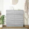 vidaXL Sideboard Grey Sonoma Engineered wood Medium Sideboard