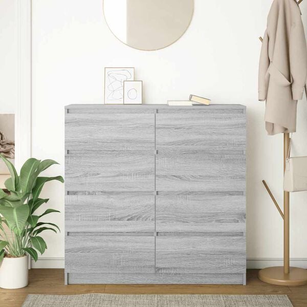vidaXL Sideboard Grey Sonoma Engineered wood Medium Sideboard