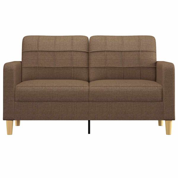 vidaXL 2-seater Sofa Brown Polyester 2-seater Durable 2-Seater Sofa