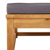 vidaXL Garden Footstool Dark grey