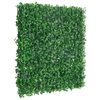 vidaXL Artificial Shrub Leaf Fence 6 pcs Green 19.7x19.7"
