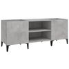 vidaXL Record Cabinet Concrete Grey Engineered wood Medium
